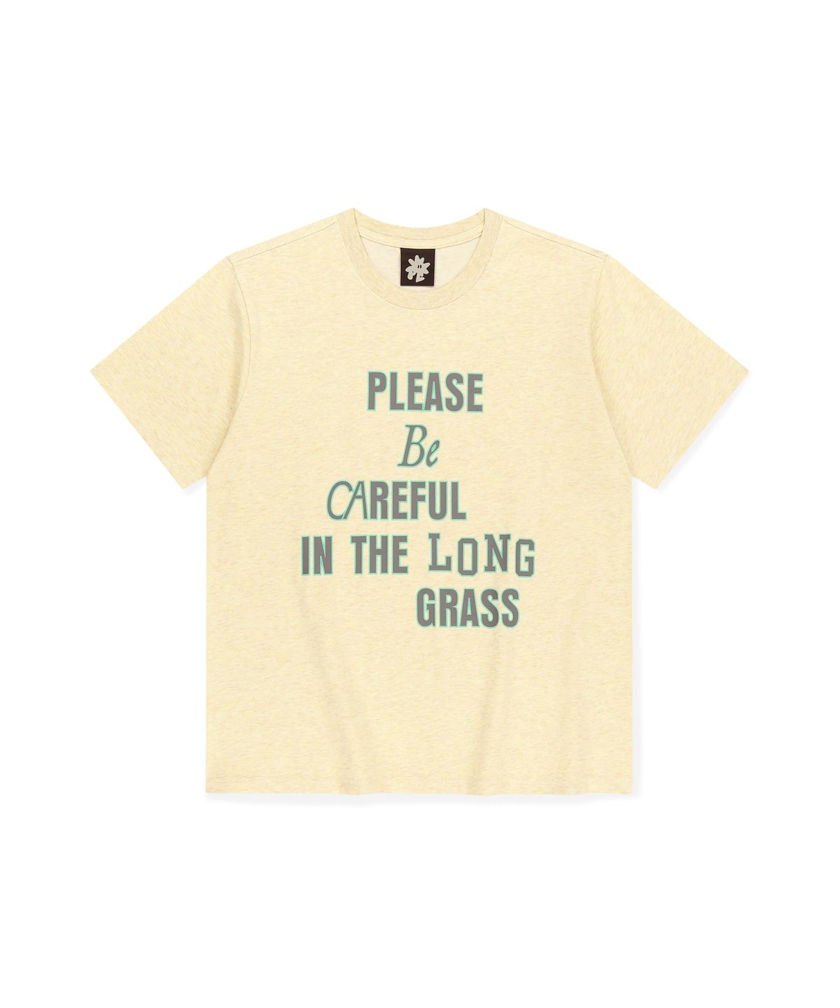 썬러브투어(SUNLOVETOUR) Rough Sign Tee Heather Yellow