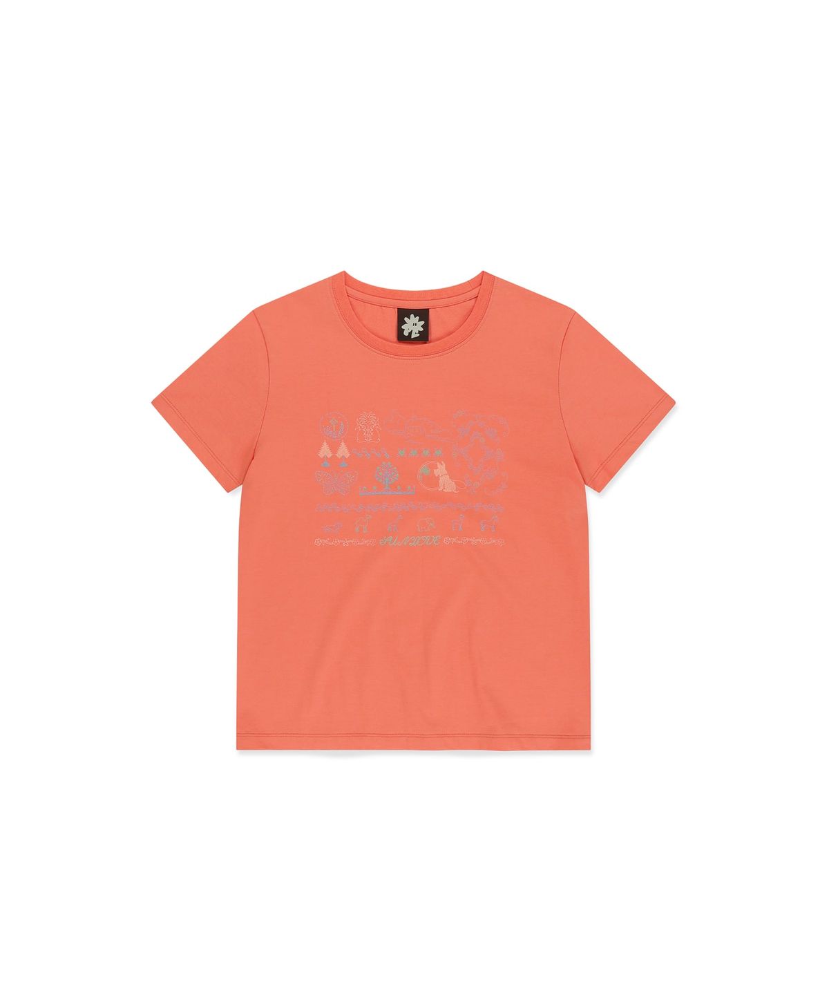 썬러브투어(SUNLOVETOUR) W Nature Sampler Tee Orange