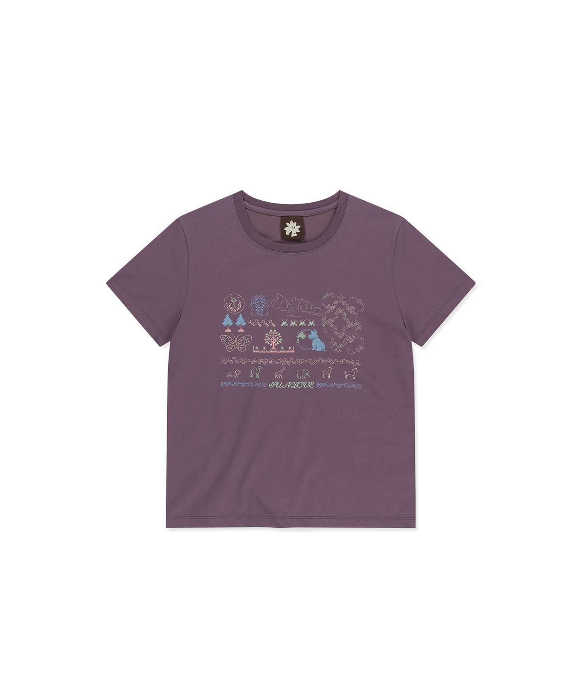썬러브투어(SUNLOVETOUR) W Nature Sampler Tee Purple