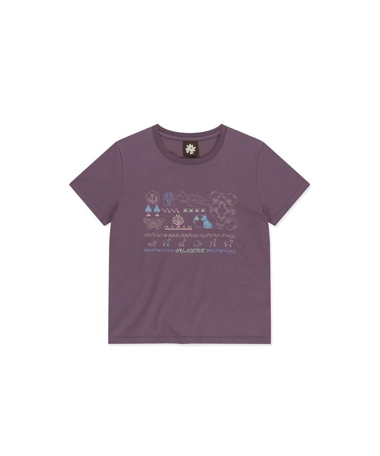 W Nature Sampler Tee Purple