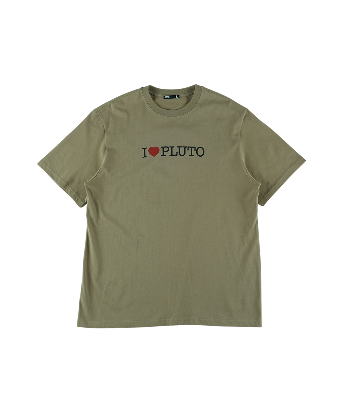 이알티알(ERTR) I Love Pluto T-Shirt Khaki