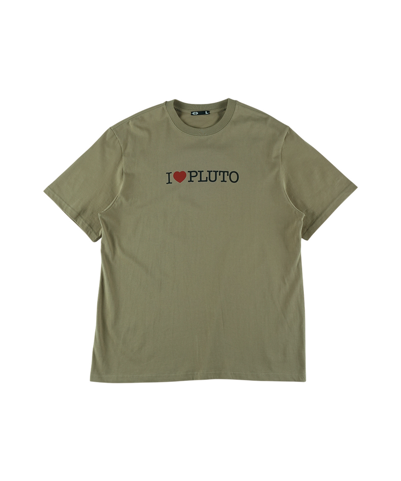 I Love Pluto T-Shirt Khaki
