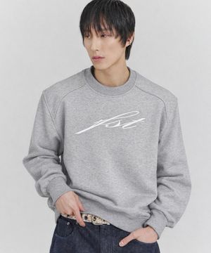 FORCE FST SIGN LOGO SWEAT SHIRT (GR)