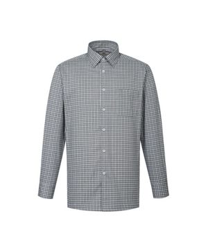 기모 폴리혼방 이지케어 스트레치 스몰 체크 캐주얼셔츠 레귤러핏