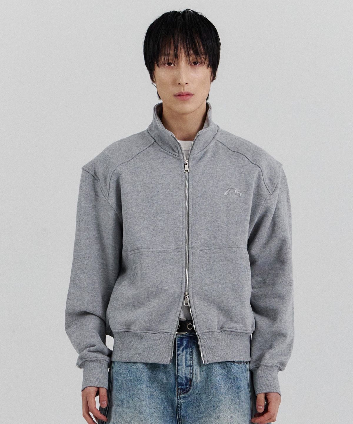 포스센스티브(FORCESENSITIVE) FORCE SHOULDER ZIP-UP (GR)