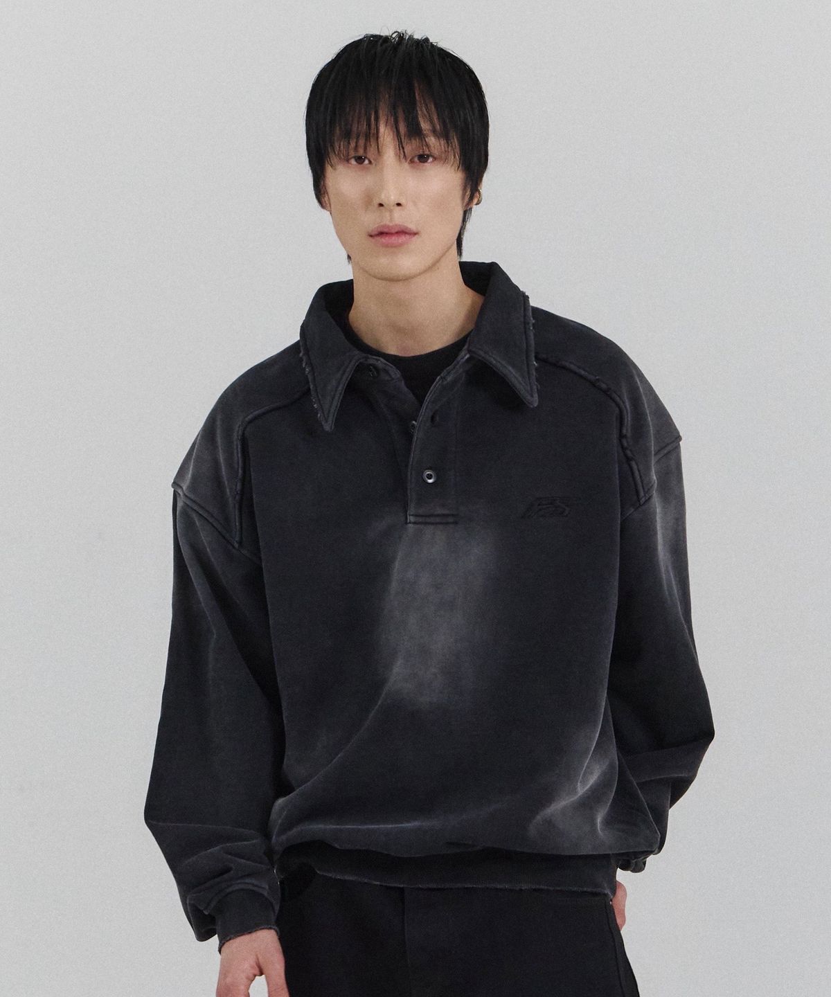 포스센스티브(FORCESENSITIVE) FORCE SHOULDER PK SWEAT WASHING BK