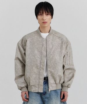 FORCE LEATHER MA-1 (GR)