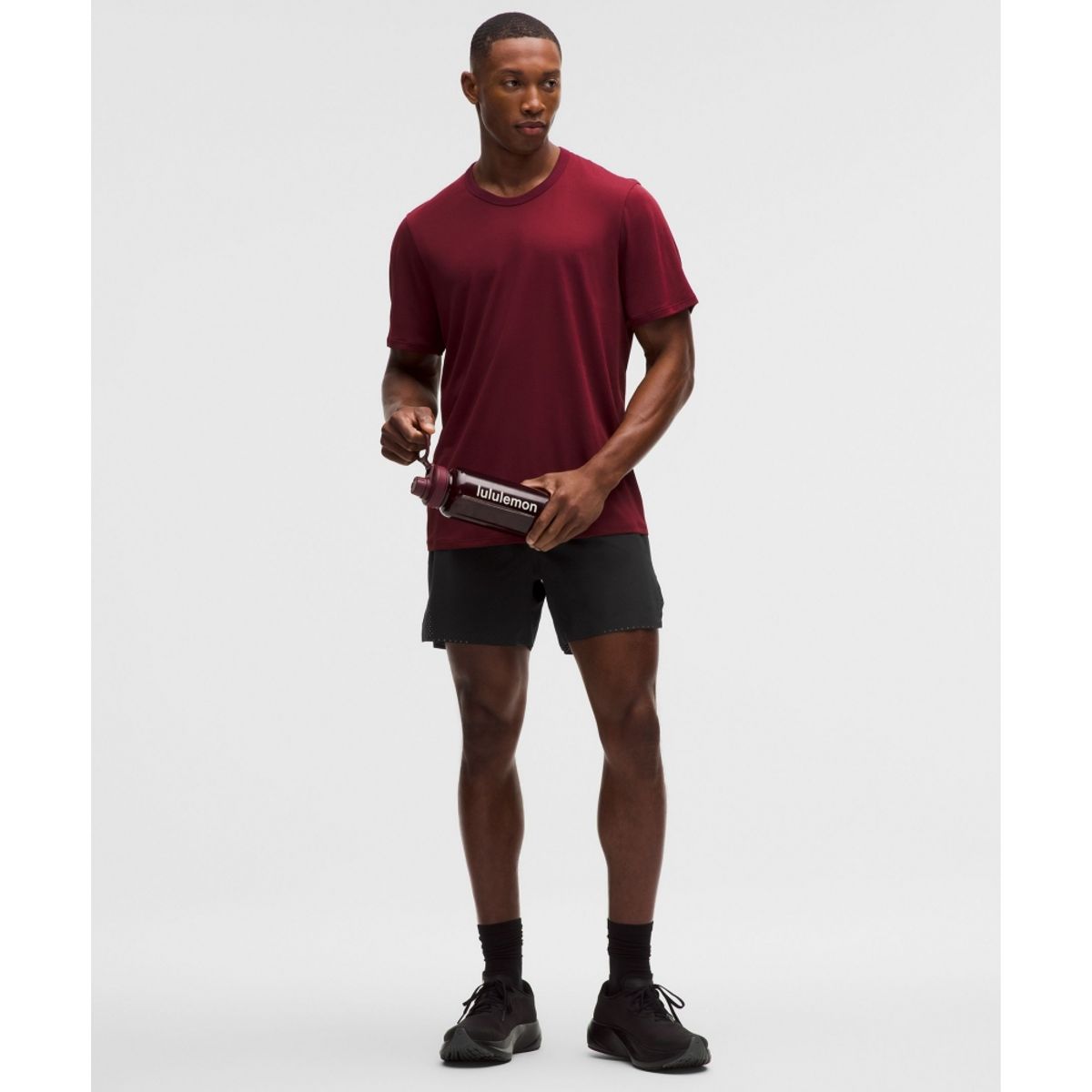 룰루레몬(LULULEMON) 패스트 앤 프리 라인드 러닝 쇼츠 5inch  BLK