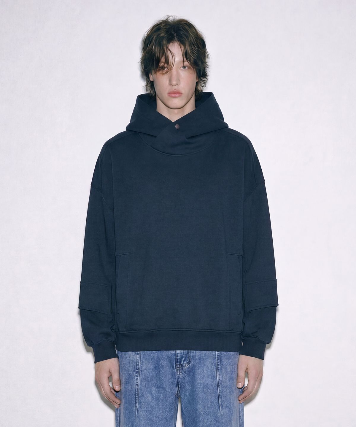 젠사이(ZENSAI) 오버핏 후디 그린