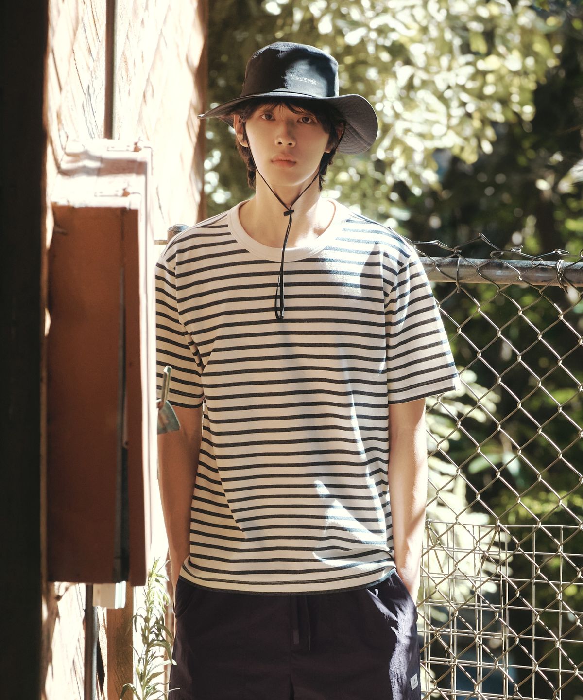 스노우피크 어패럴(SNOWPEAK APPAREL) 소로나 스트라이프 반팔 티셔츠 (S26MUFTS68) Navy