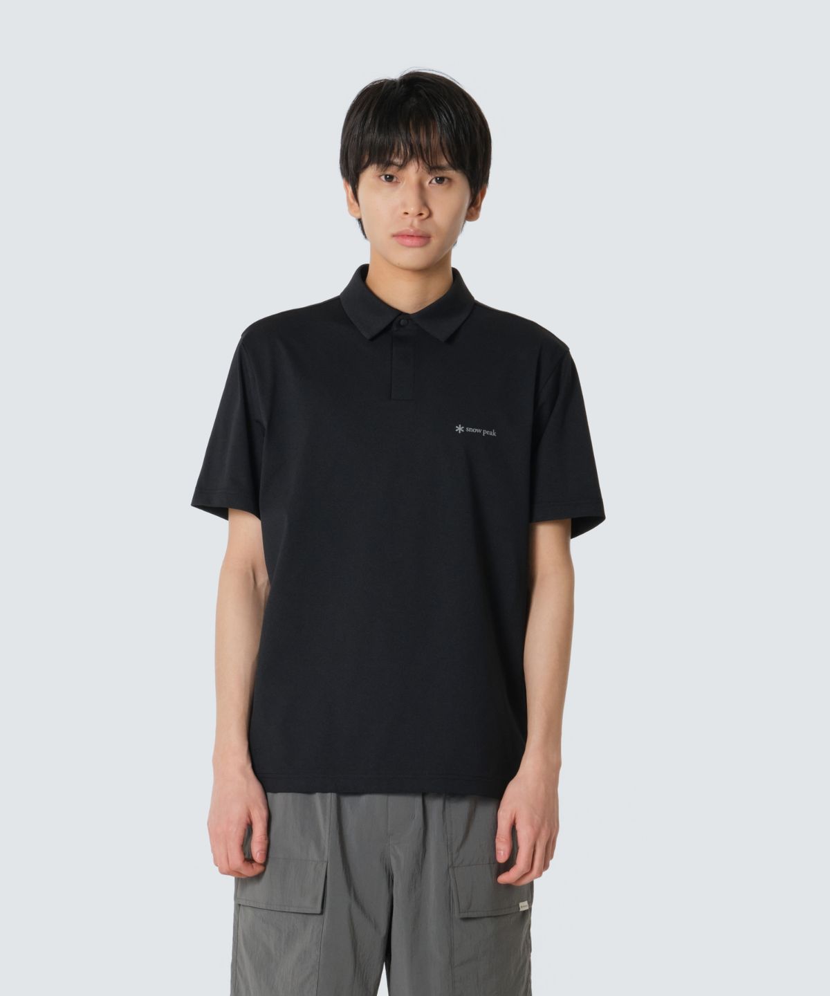 스노우피크 어패럴(SNOWPEAK APPAREL) 퀵드라이 반팔 폴로 티셔츠 (S26MMTPS14) Black