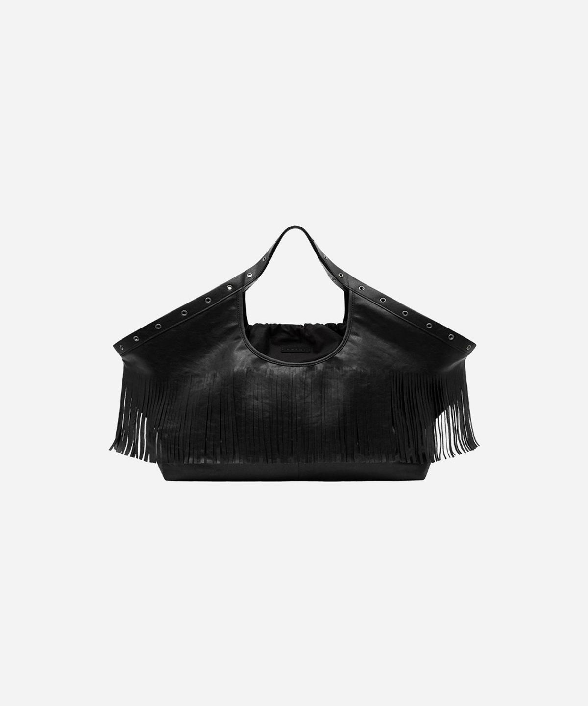 콰니(KWANI) Metal Dot Hobo Large Black