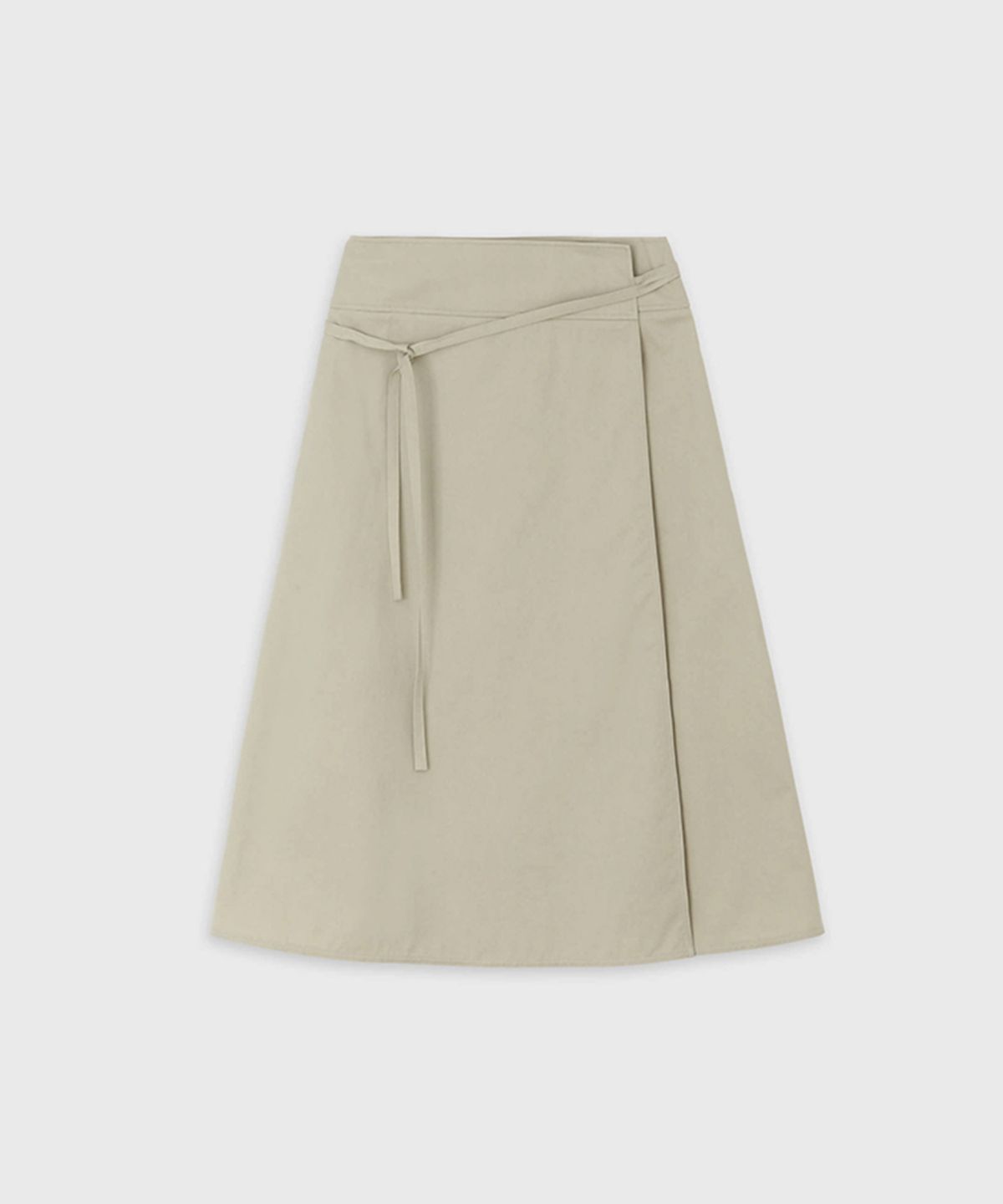 더룸(THELOOM) DENIM WRAP SKIRT_BEIGE