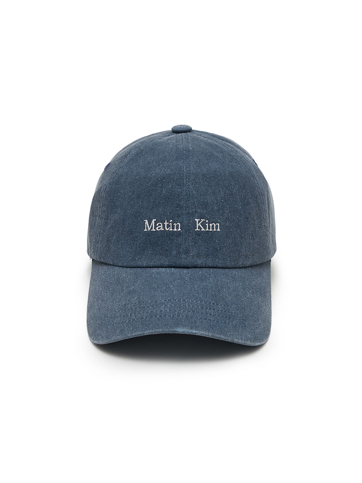 마뗑킴(MATIN KIM) MATIN MINI CLASSIC LOGO BALL CAP IN SMOKE BLUE