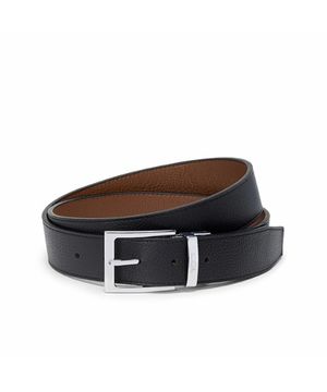 BELTS 리버시블 페블 가죽 원사이즈 벨트 35mm 44 블랙/코냑_0165947DCGP44