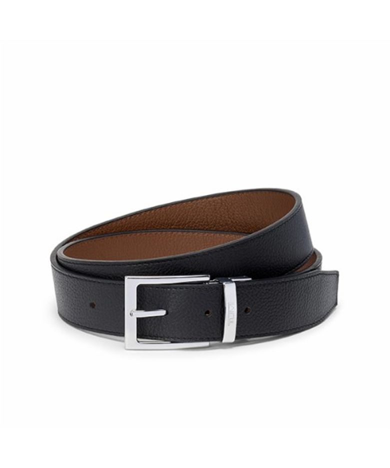 BELTS 리버시블 페블 가죽 원사이즈 벨트 35mm 44 블랙/코냑_0165947DCGP44
