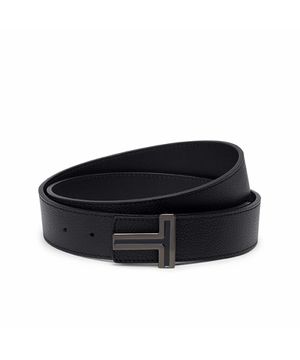 BELTS 리버시블 T 버클 벨트 35mm 38 블랙/블랙_0165950DPD38