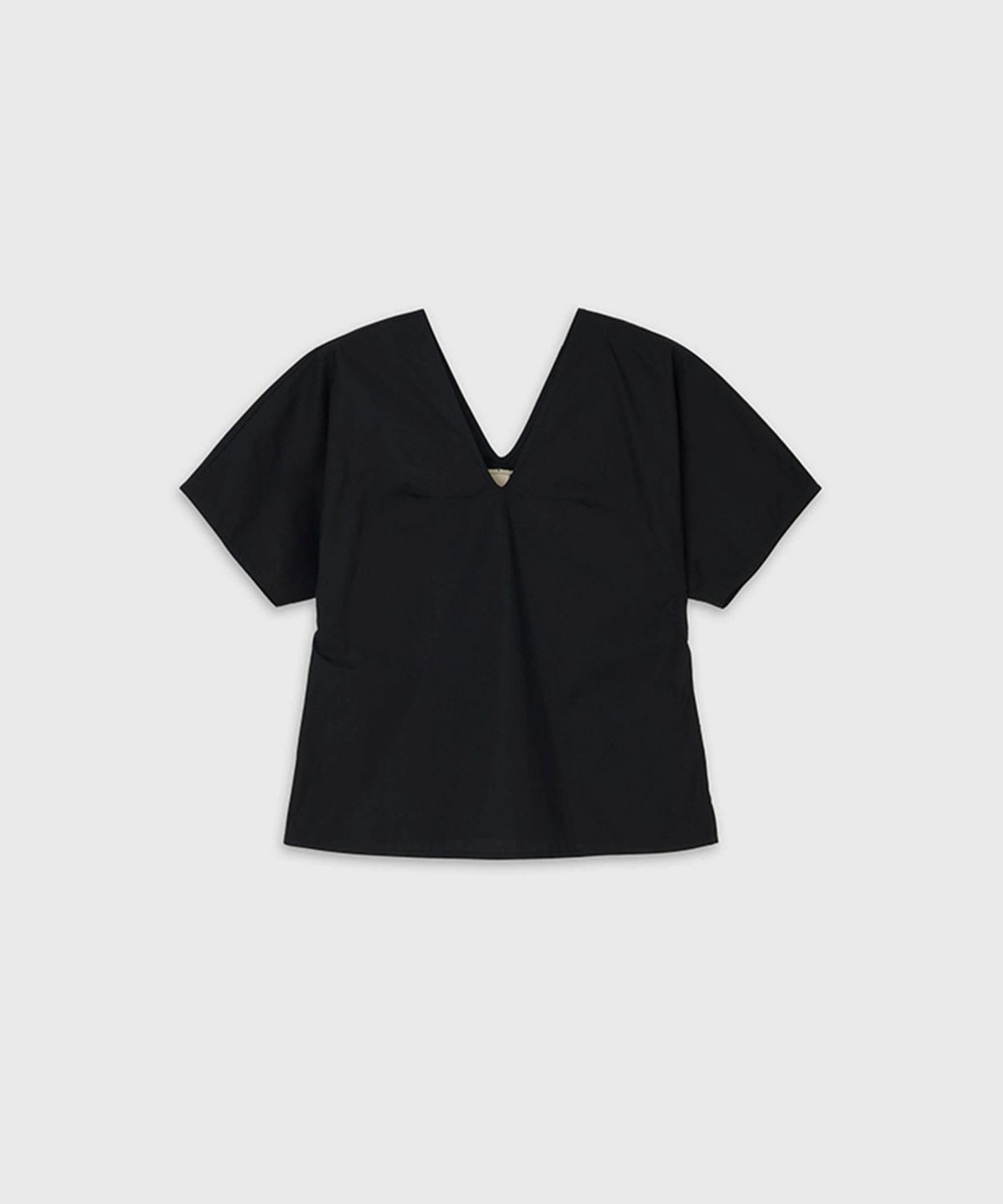 더룸(THELOOM) DOLMAN SLEEVE V-NECK TOP_BLACK