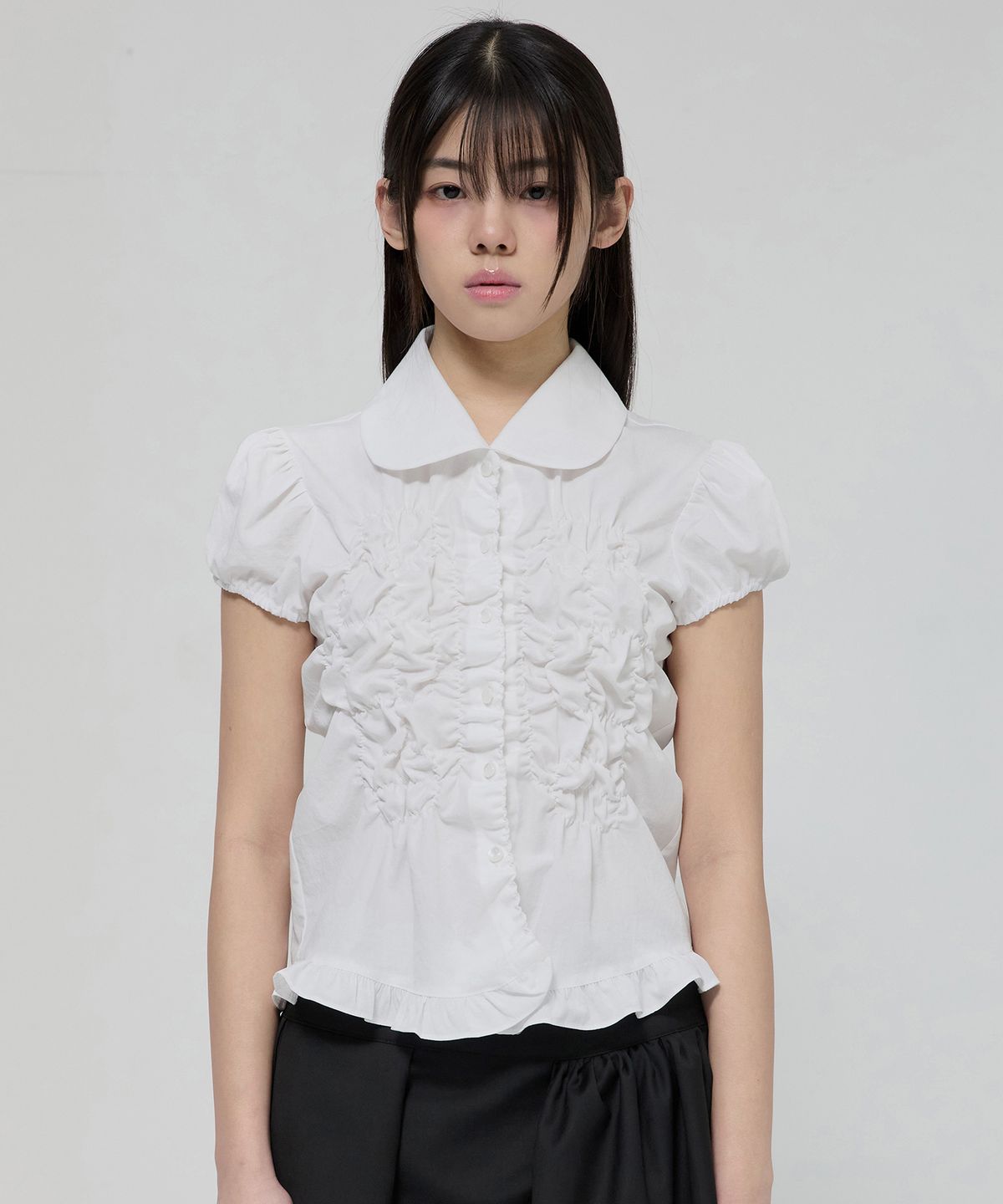 플레어업(FLAREUP) Cloud Puff Blouse (FL-115_White)