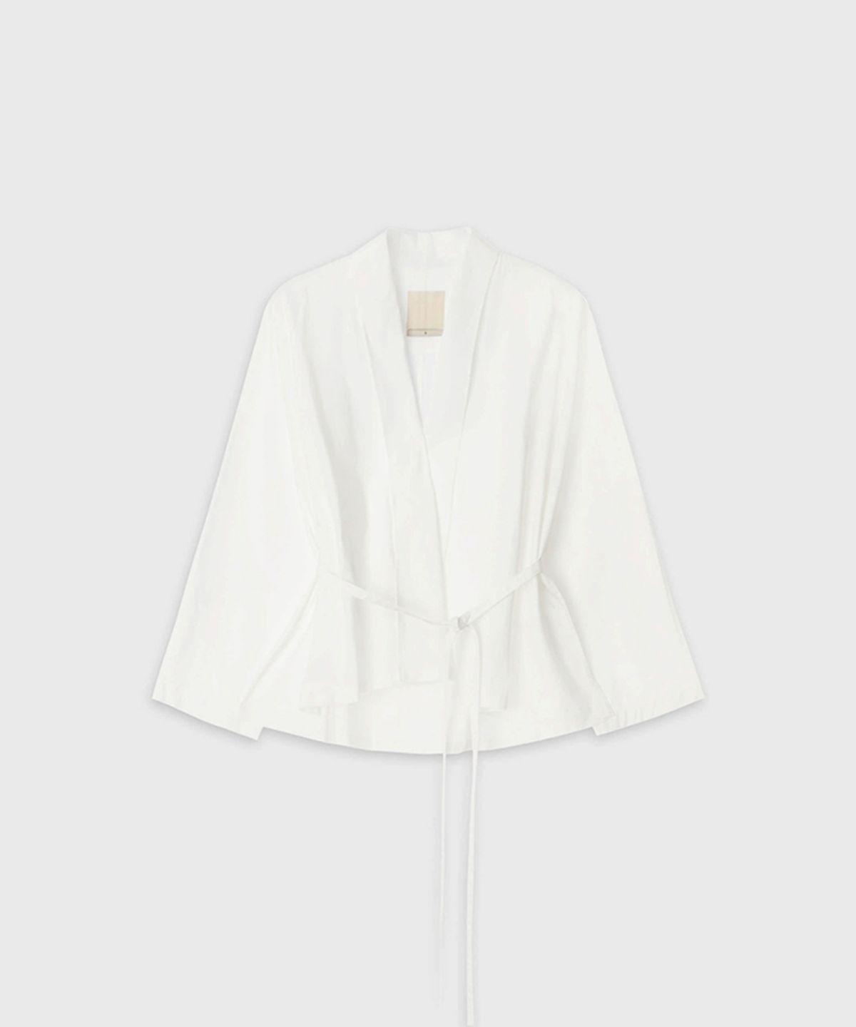 더룸(THELOOM) SHAWL COLLAR OPEN JACKET_WHITE