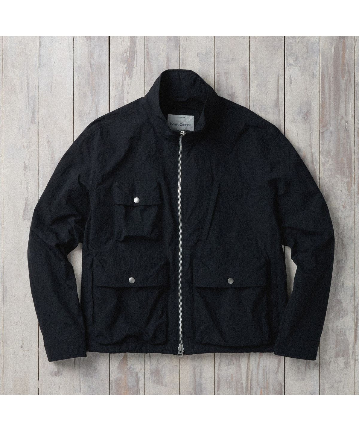 헨리코튼(HENRY COTTONS) [Fly Fishing Club] Creased Wading Jacket AZUAM26240BKX