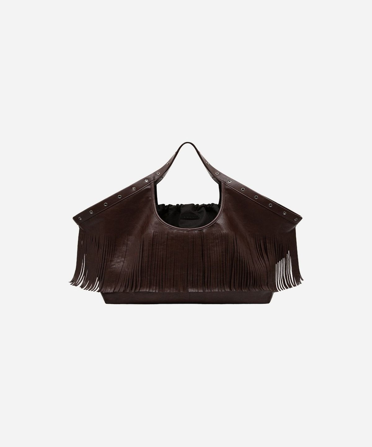 콰니(KWANI) Metal Dot Hobo Large Wine
