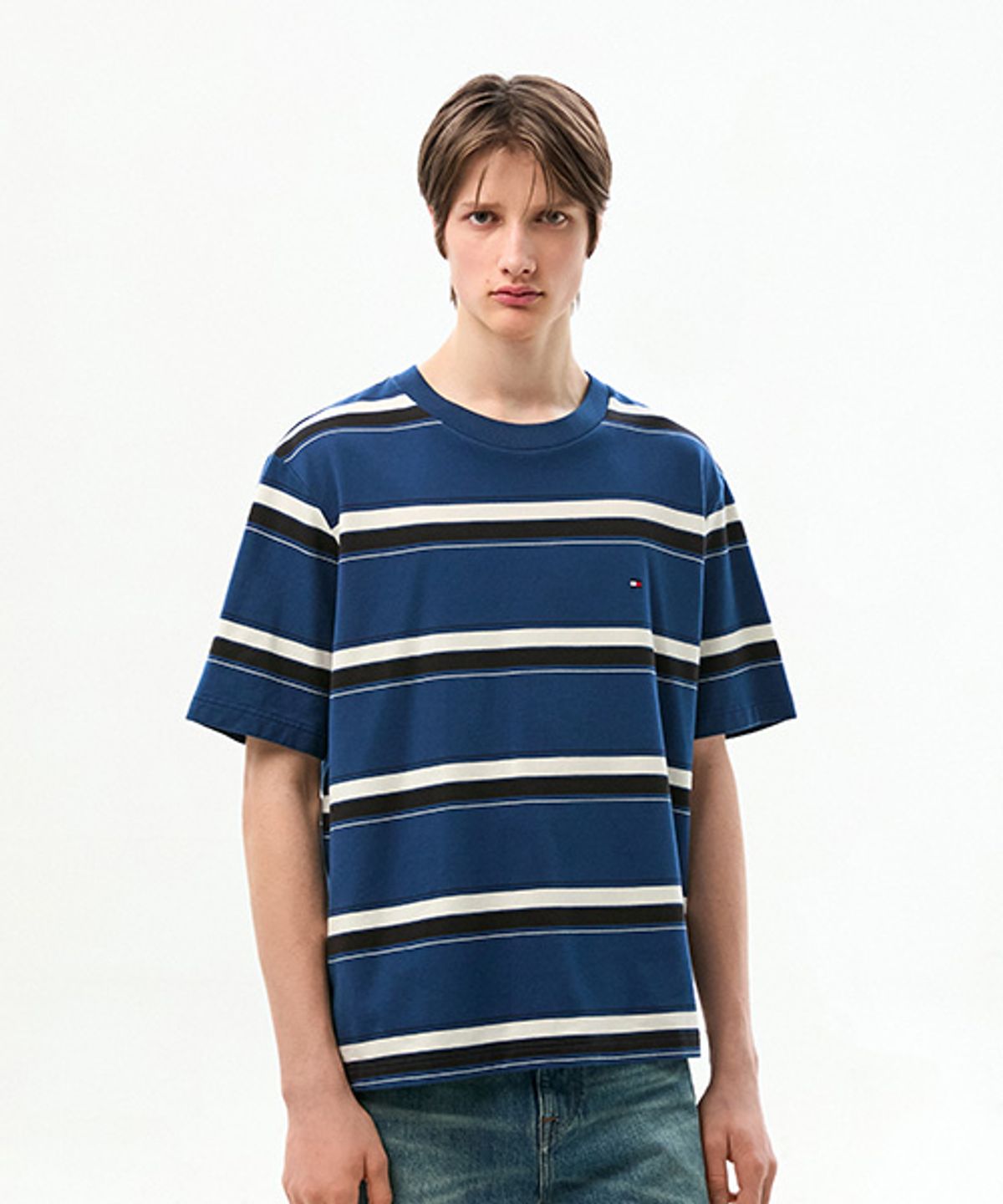 타미힐피거(TOMMY HILFIGER) 릴렉스 핏 테리 티셔츠 (T12G1TPO130MT20A4)