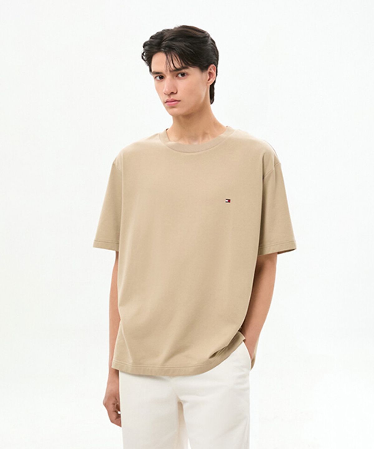 타미힐피거(TOMMY HILFIGER) 릴렉스 핏 테리 티셔츠 (T12G1TPO130MT2RBT)