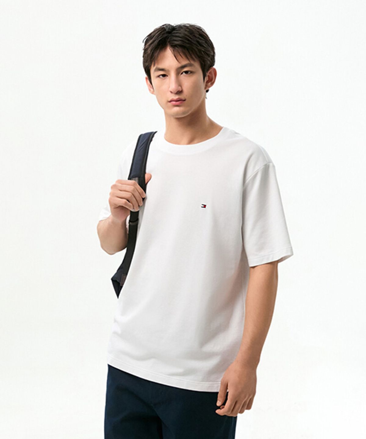 타미힐피거(TOMMY HILFIGER) 릴렉스 핏 테리 티셔츠 (T12G1TPO130MT2YBR)