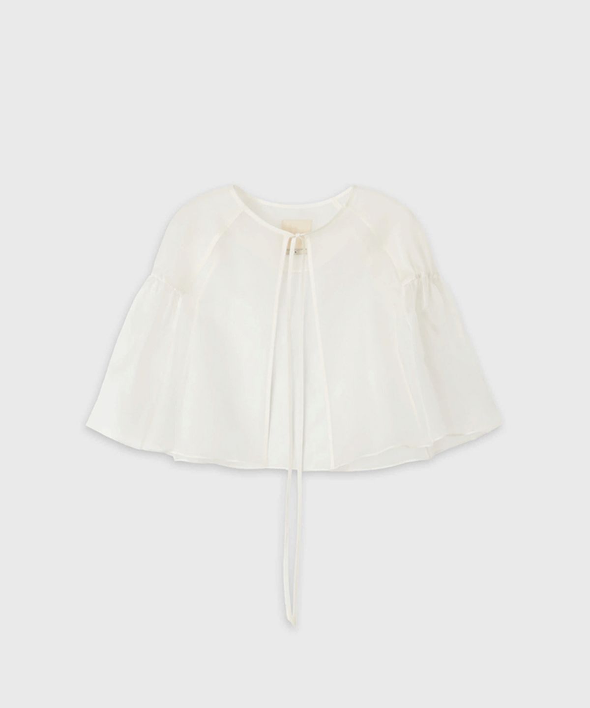 더룸(THELOOM) SILK CAPE_WHITE