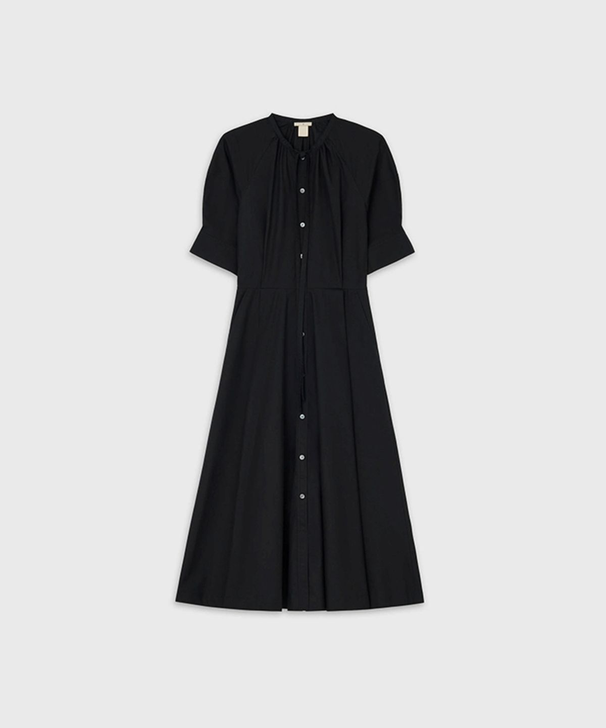 더룸(THELOOM) TIE NECK DRESS_BLACK