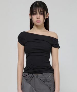 Draped Top (FL-130_Black)
