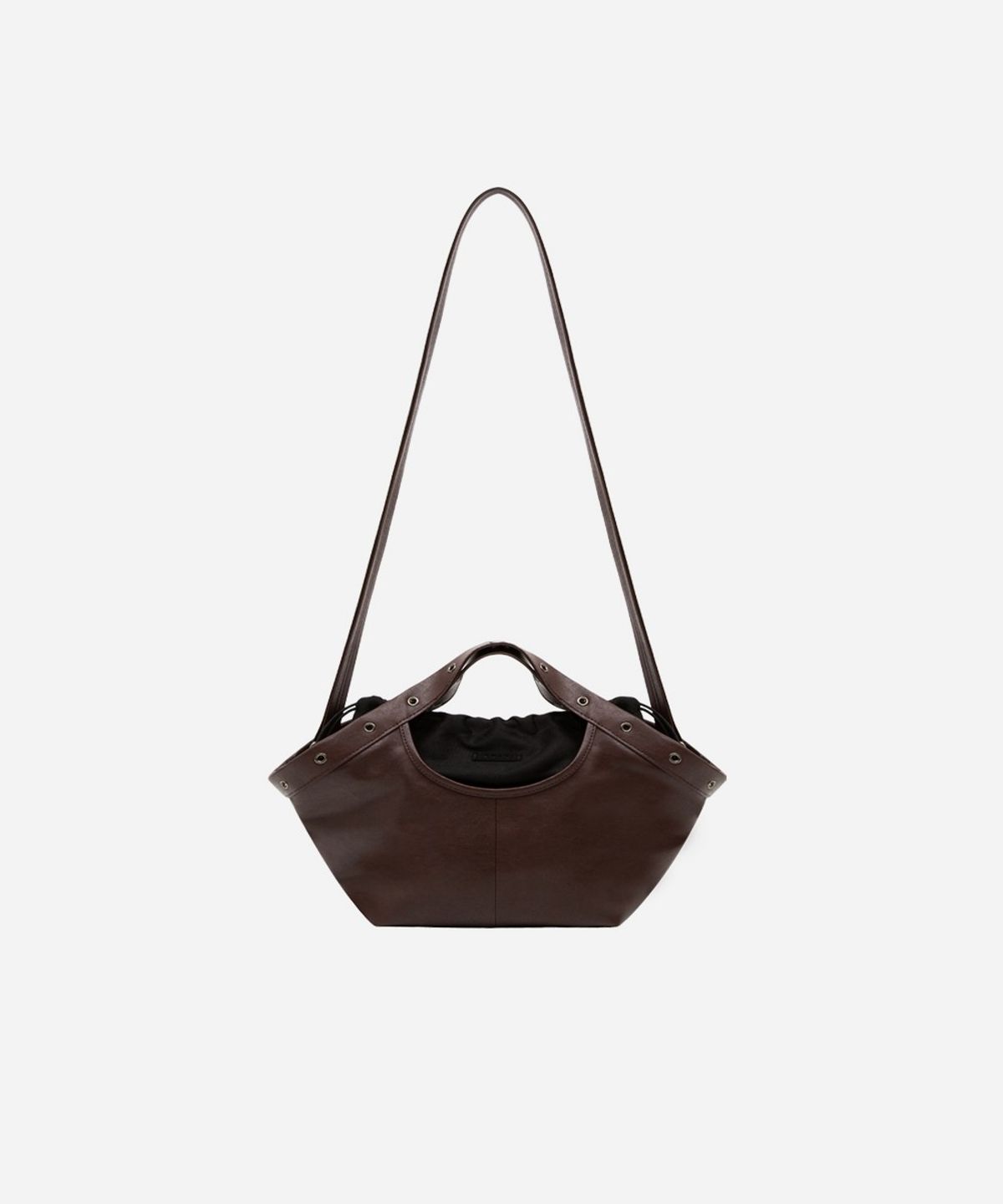 콰니(KWANI) Metal Dot Hobo Small Wine