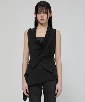 Raya Snap Cardigan (FL-120_Black)