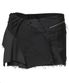 Asymmetrical Layered Mini Skirt (FL-267_Black)