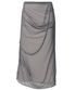 Draped Mesh Layered Long Skirt (FL-264_Gray)