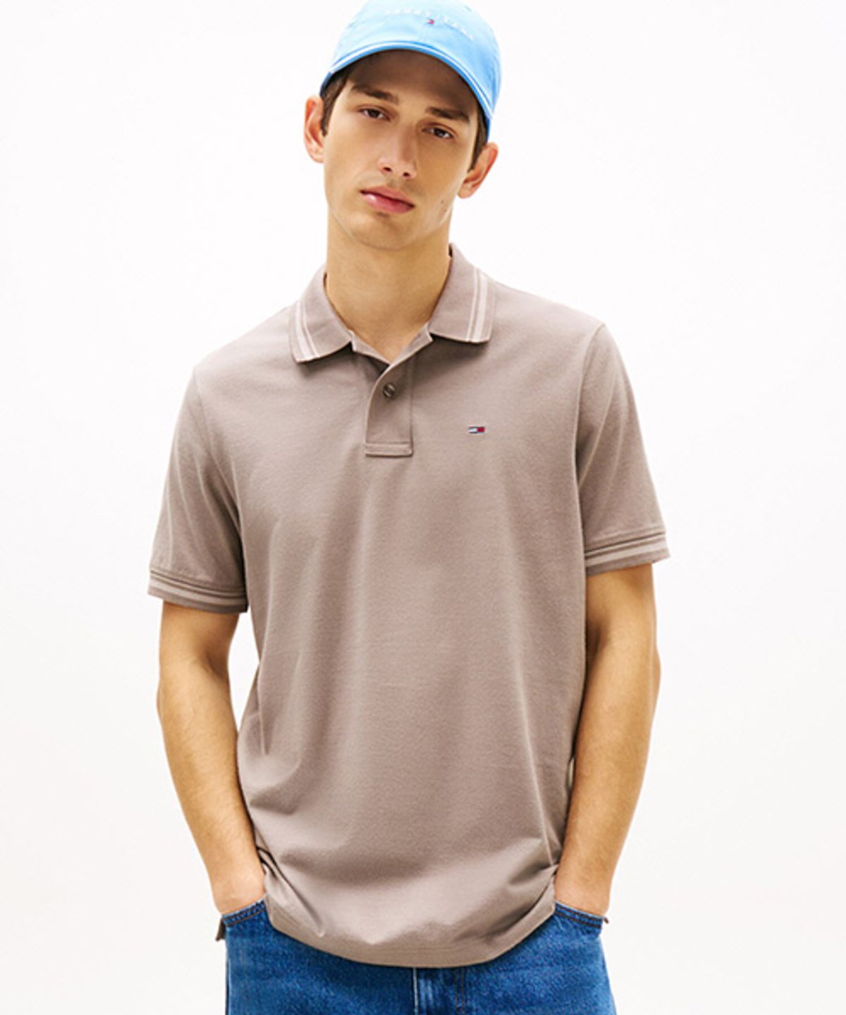 타미진스(TOMMY JEANS) 티핑 폴로 셔츠 (T32G1TKT11TMT1PKD)
