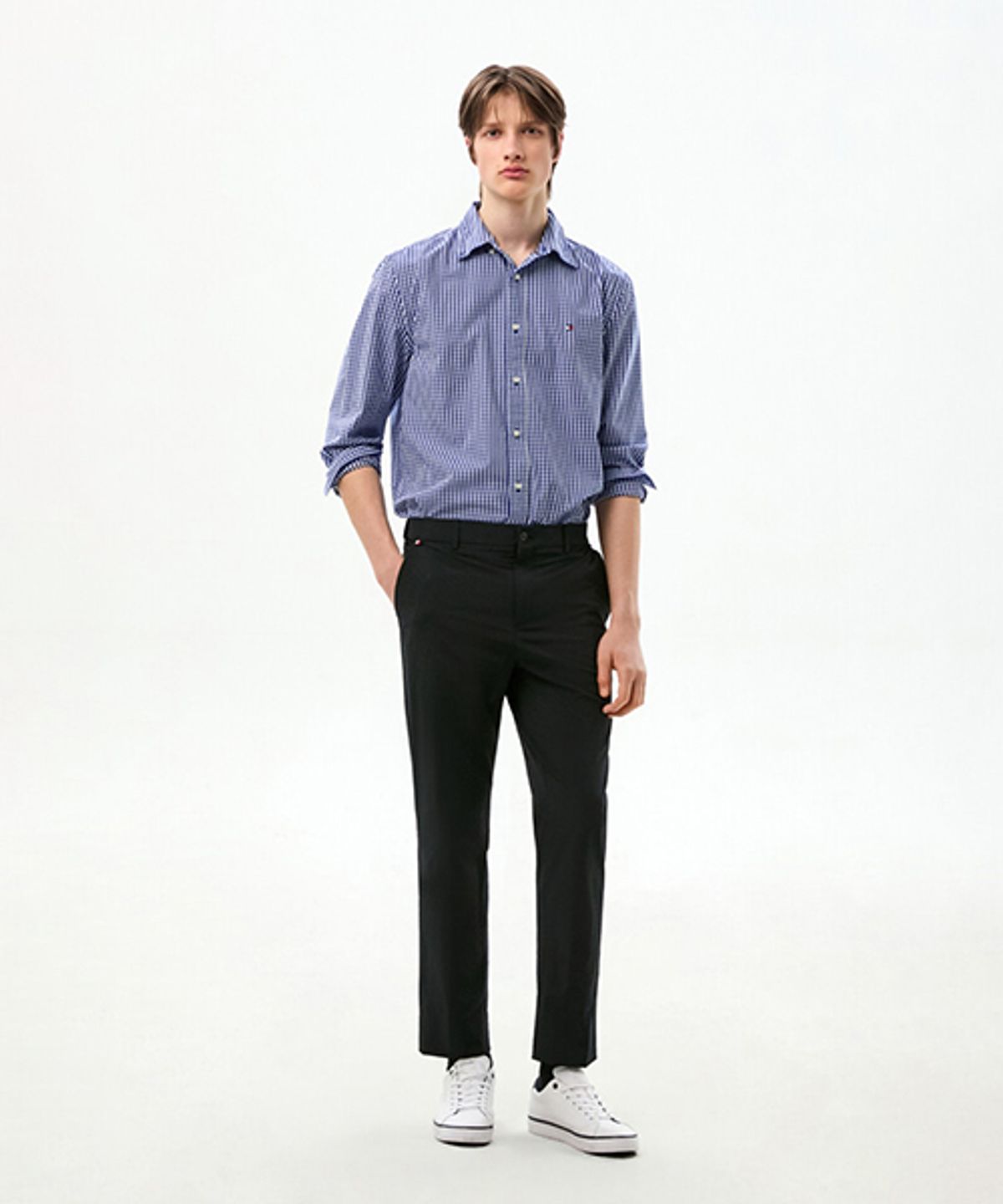타미힐피거(TOMMY HILFIGER) 썸머 테이퍼드 핏 팬츠 (T12G0WPC700ML1DW5)