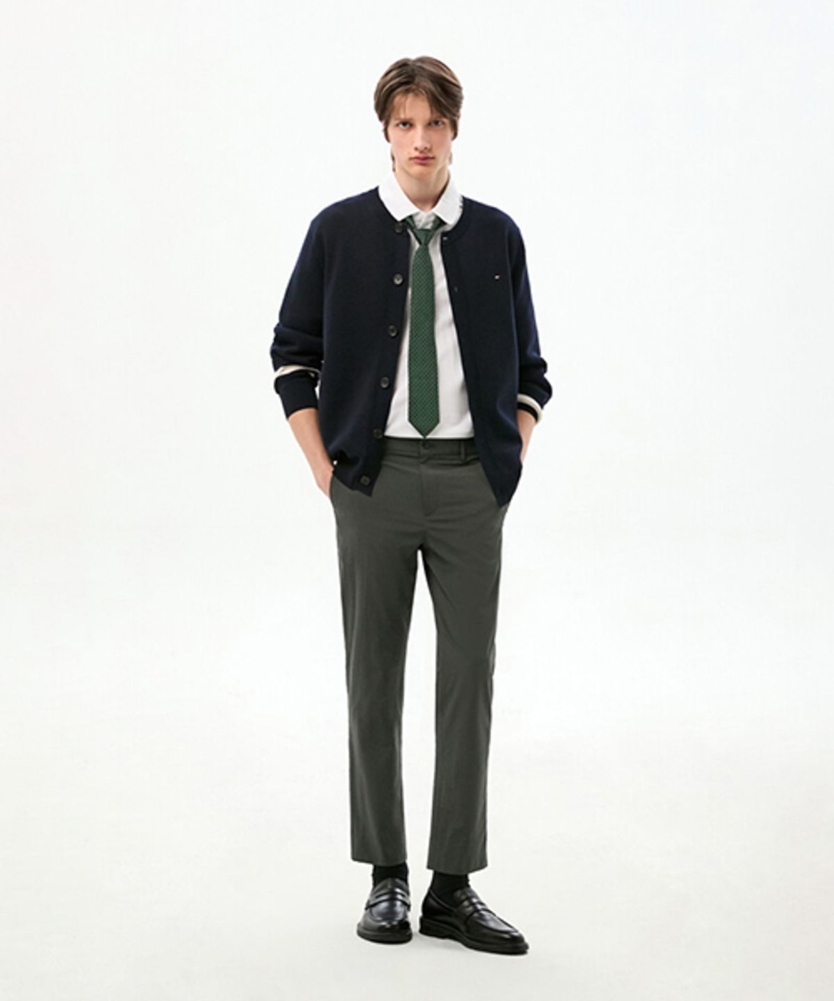 타미힐피거(TOMMY HILFIGER) 썸머 테이퍼드 핏 팬츠 (T12G0WPC700ML1M04)