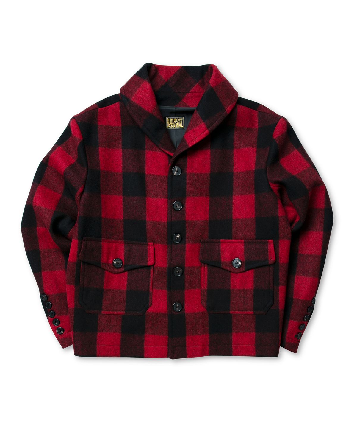 블랙피피(BLACKPP) BLACK PP CCC Buffalo Plaid Shawl Collar Jacket