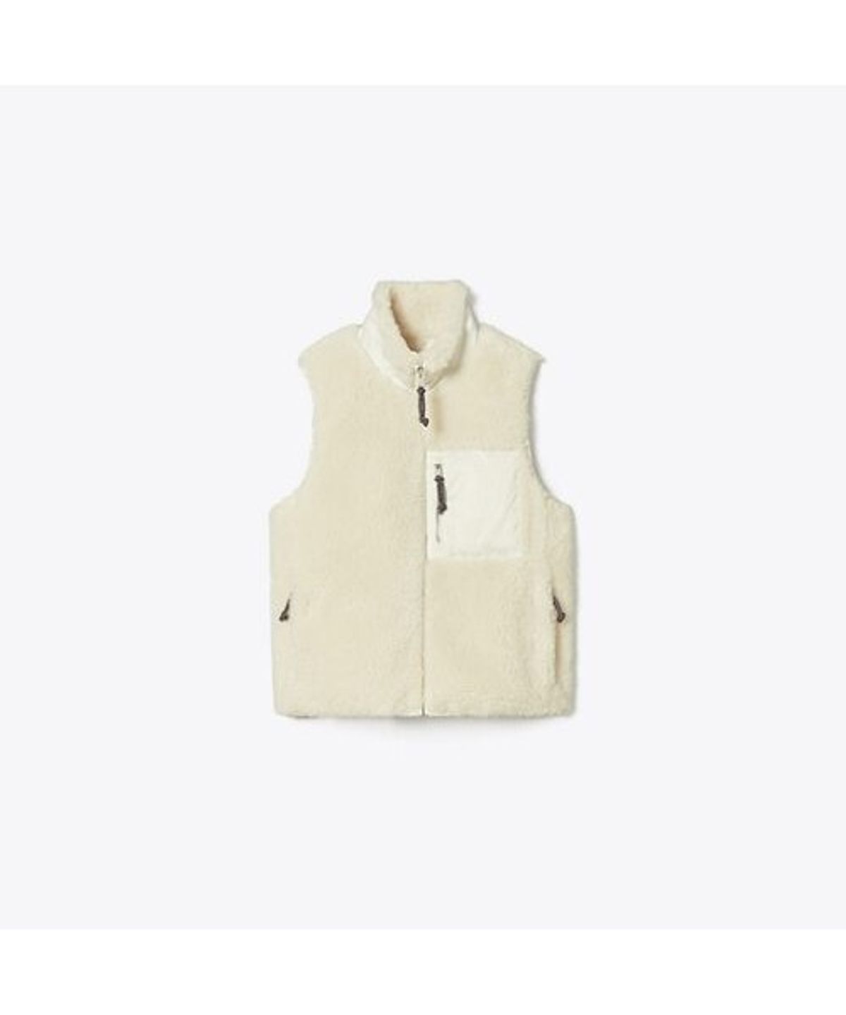 토리버치(TORYBURCH) 컬러블록 하이 파일 베스트 - 아이보리