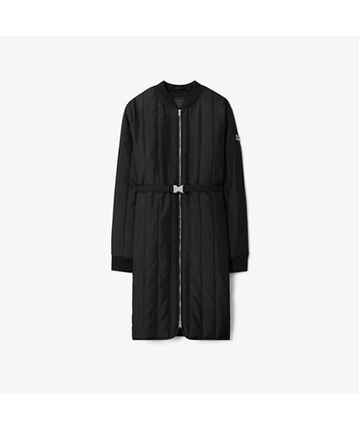 토리버치(TORYBURCH) 나일론 패디드 퀼트 코트 - 블랙