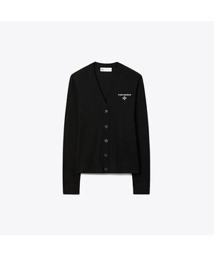 시몬 울 가디건 - 블랙