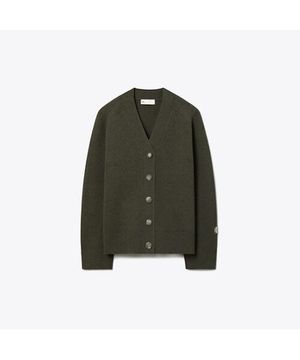 울 자카드 가디건 - 로덴