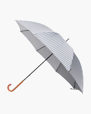 2103 하운드투스 패턴 우드 그립 경량 장우산