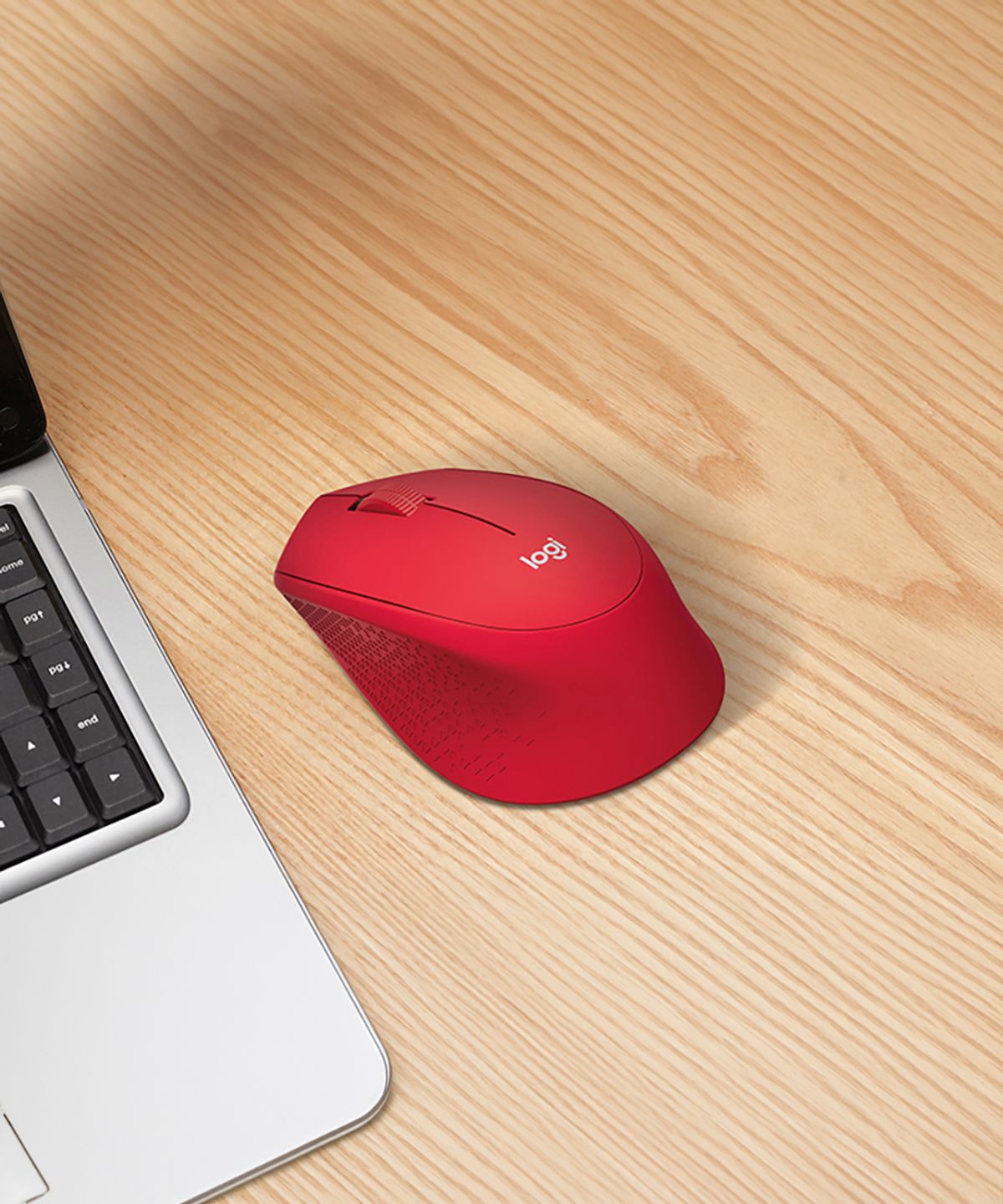 로지텍(LOGITECH) 로지텍코리아 공식 M331 무소음 무선마우스 레드