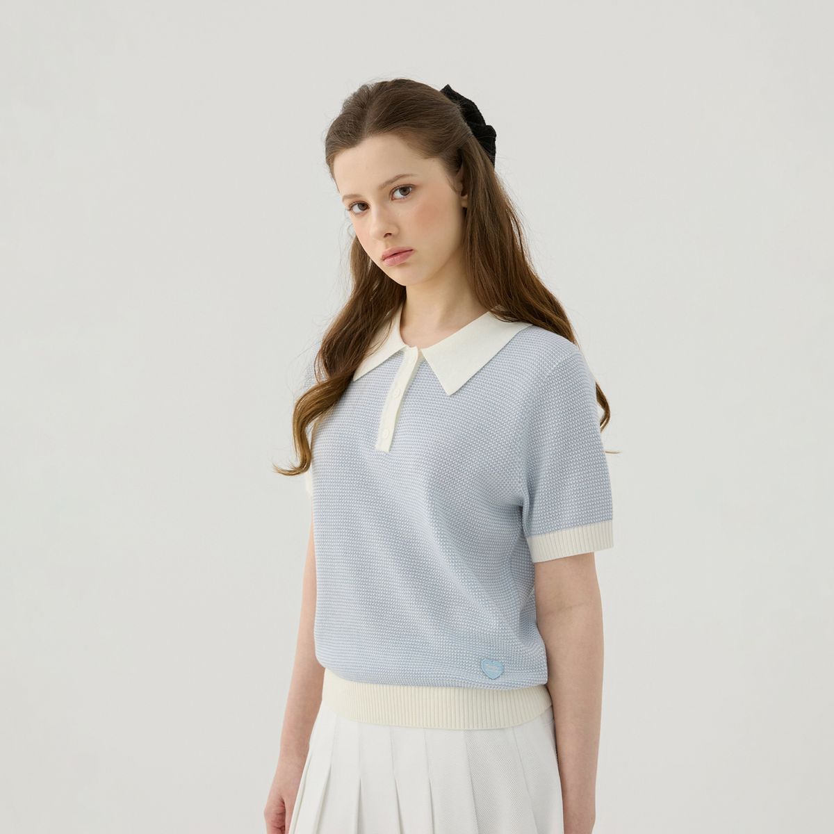 마틴골프(MARTINE GOLF) Atelier Collar Knit Pullover_BLUE