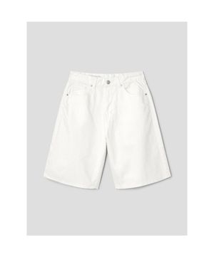 미디 데님쇼츠  화이트