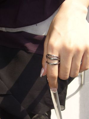 WAVY RING SET