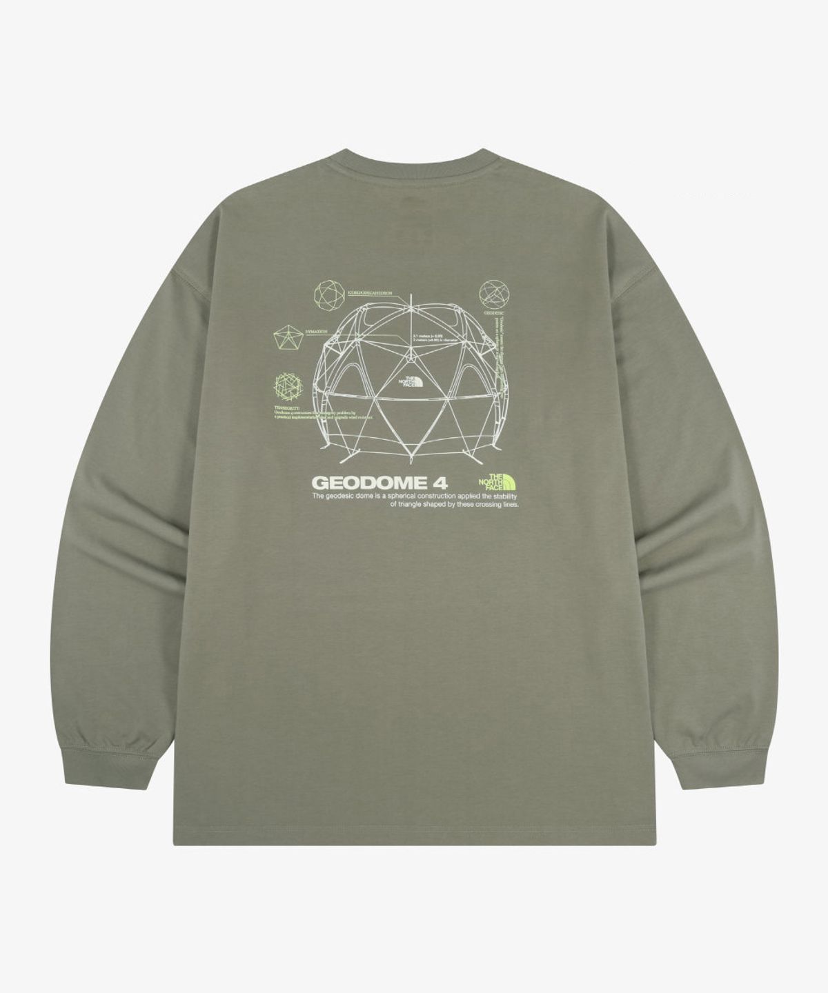 노스페이스(THE NORTH FACE) NT7TS01L 화이트라벨 지오돔 긴팔 티 SLATE